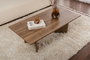 Nordure Mesa de Café Nogal 119x40x60 cm Tablero Melamina Sala de Estar Elegante Acogedora Duradera Sofisticada Moderna